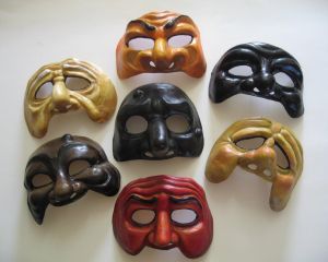 Commedia Dell’Arte Masks Set A