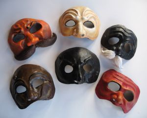 Commedia Dell’Arte Masks Set B
